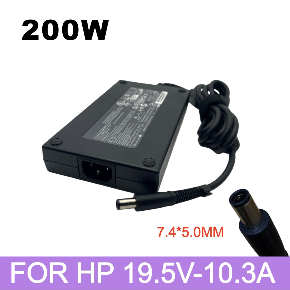 本物の 200 ワット AC アダプタ HP EliteBook 8560 ワット 8730 ワット 19.5 V 10.3A ラップトップ充電器電源ケーブル 7.4*5.0