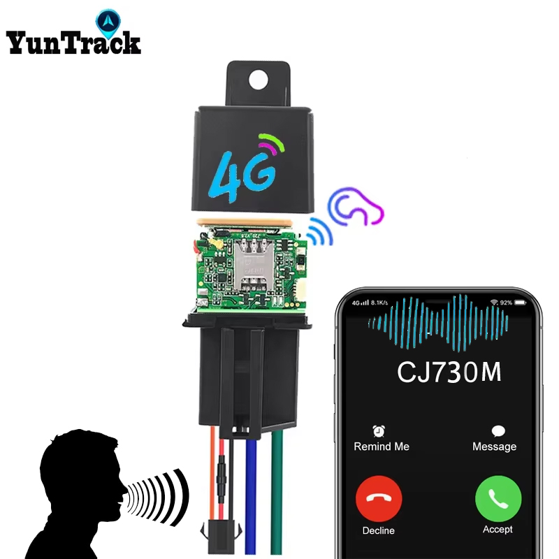隠しリレー 4 グラム GPS トラッカー牽引移動追跡車車両カットオフオイル ACC モニターロケーター SMS コールアラーム盗難防止システム