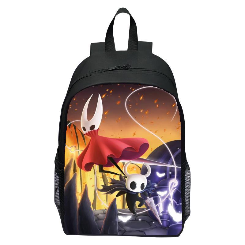 16 インチ子供用バックパック Hollow Knight ホロウナイト 小学生用バックパック 男の子用 女の子用 バックパック