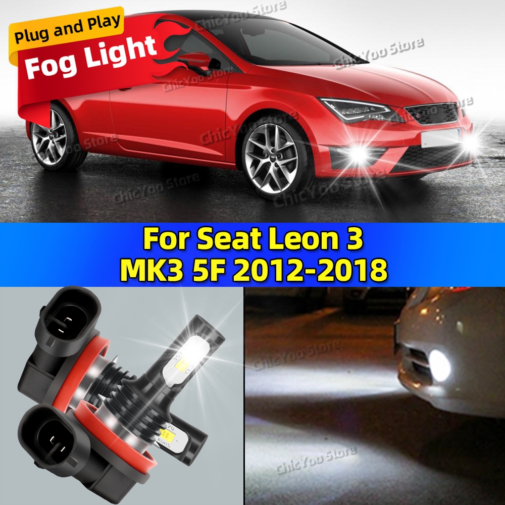 LED 車フォグ電球オートランプセアト · レオン 3 MK3 5F 2012 2013 2014 2015 2016 2017 2018 20000LM 超高輝度プラグアンドプレイ