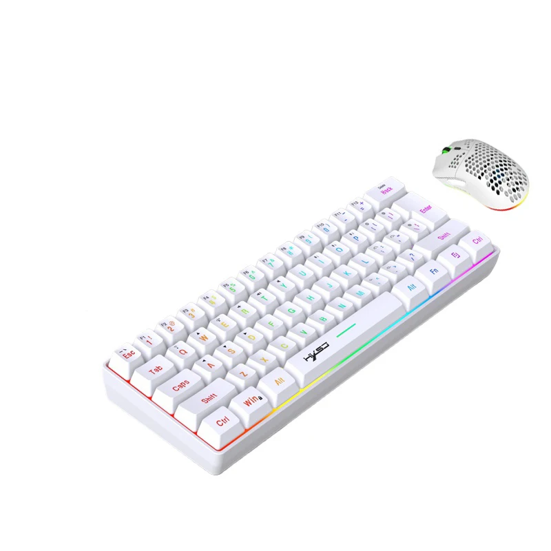 ワイヤレスキーボードマウスコンボ Bluetooth キーボード 60% キット 2.4Ghz コンピュータホワイトゲーマーキーボードマウスコンボセット Teclado PC