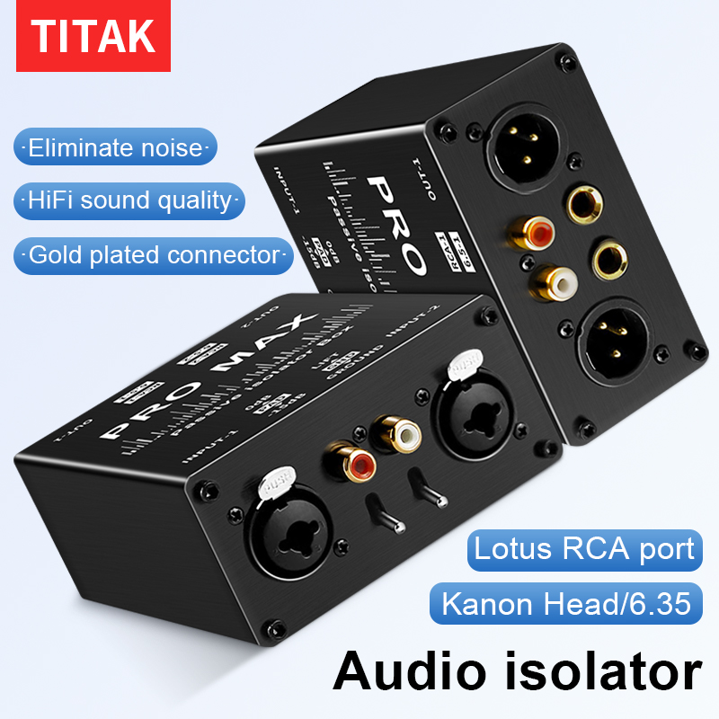 1 個デュアルチャンネル 6.5 XLR ミキサーオーディオアイソレーター電流サウンドノイズミキサーマイク共通接地フィルターアイソレーターミキサー