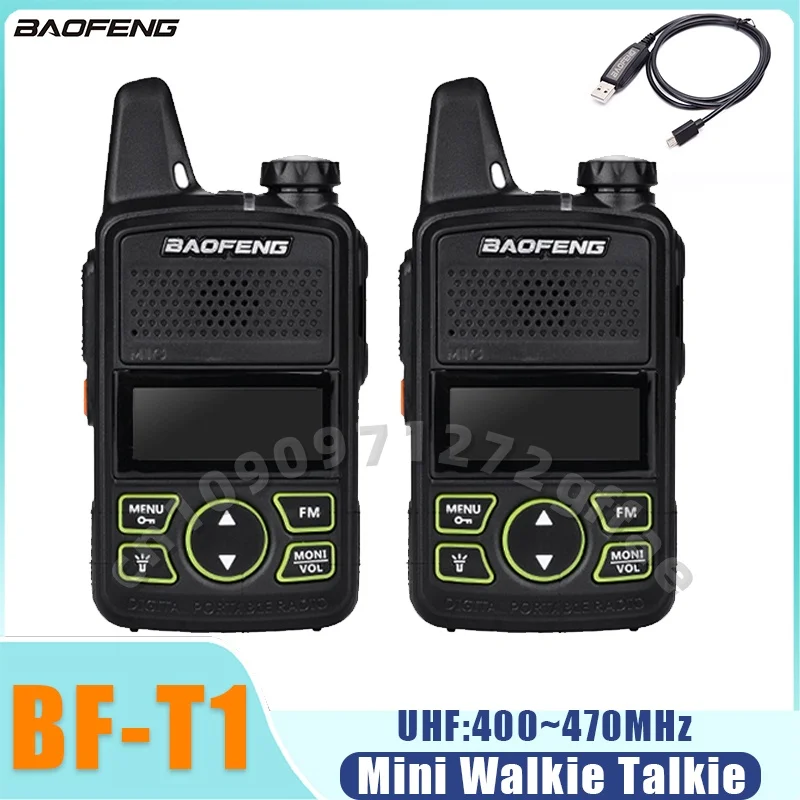 Baofeng ミニトランシーバー BF-T1 UHF 400-470MHz ポータブル 5 ワット双方向 Radio1500mAh 20CH トランシーバートランシーバーキッズギフト用