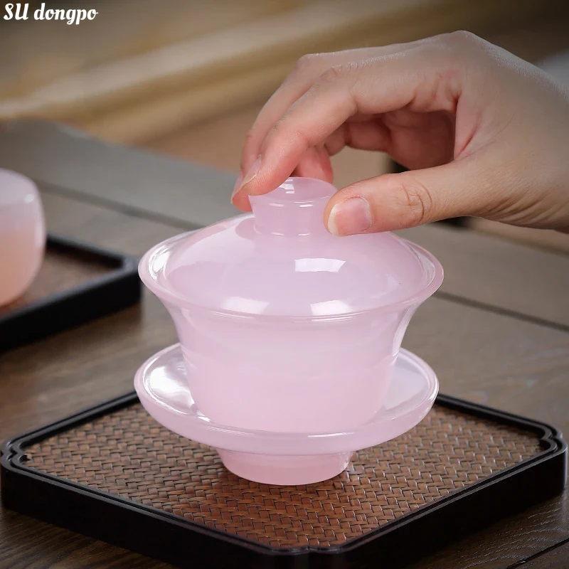 蓮翡翠磁器がいわん茶用シングル高級ティーカップ三彩茶碗釉茶セット中国茶わん絶妙なギフトカップ