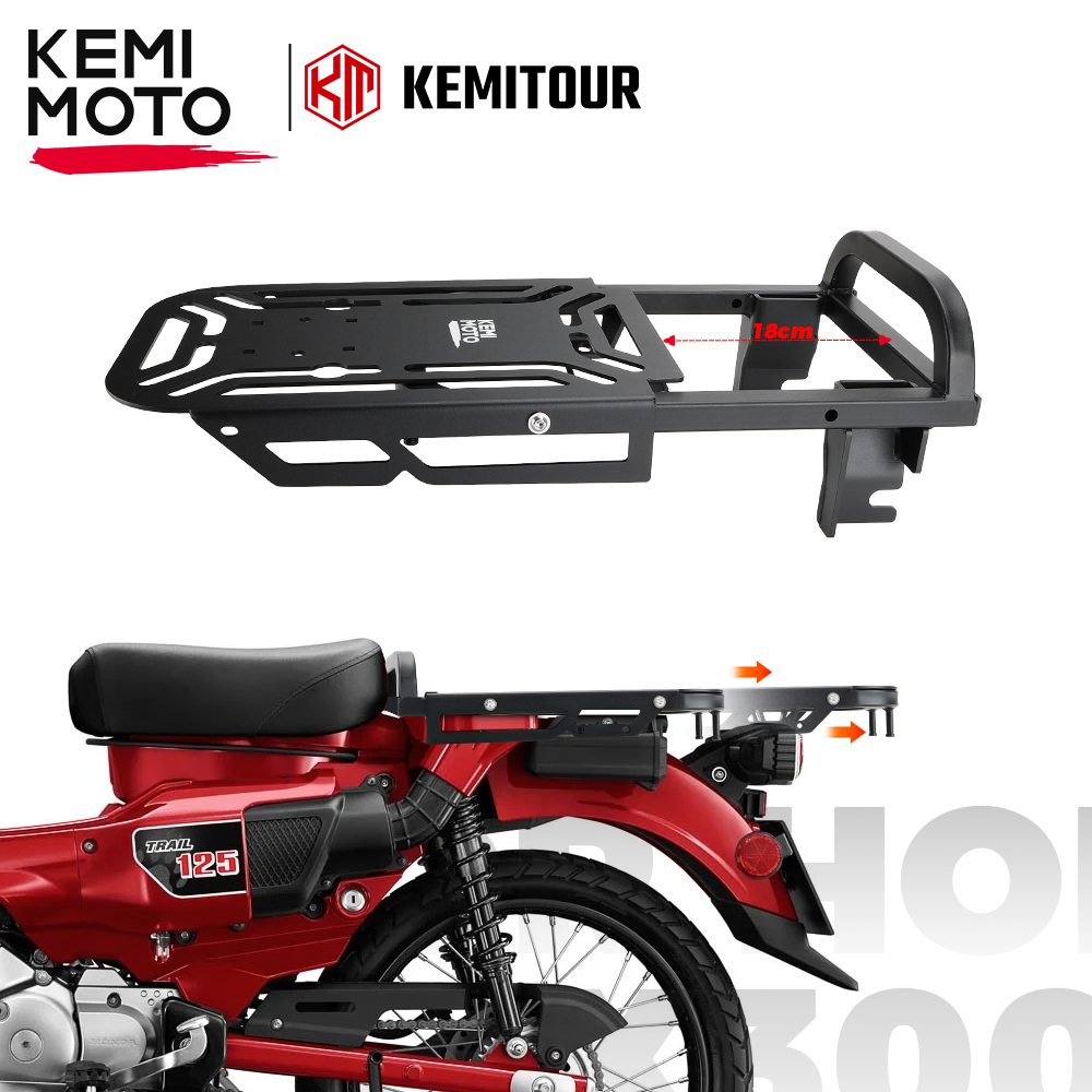 オートバイリアテールラックホンダ CT125 トレイル 125 ハンターカブ 2023 リア荷物ブラケット心押し棚荷物キャリアラック