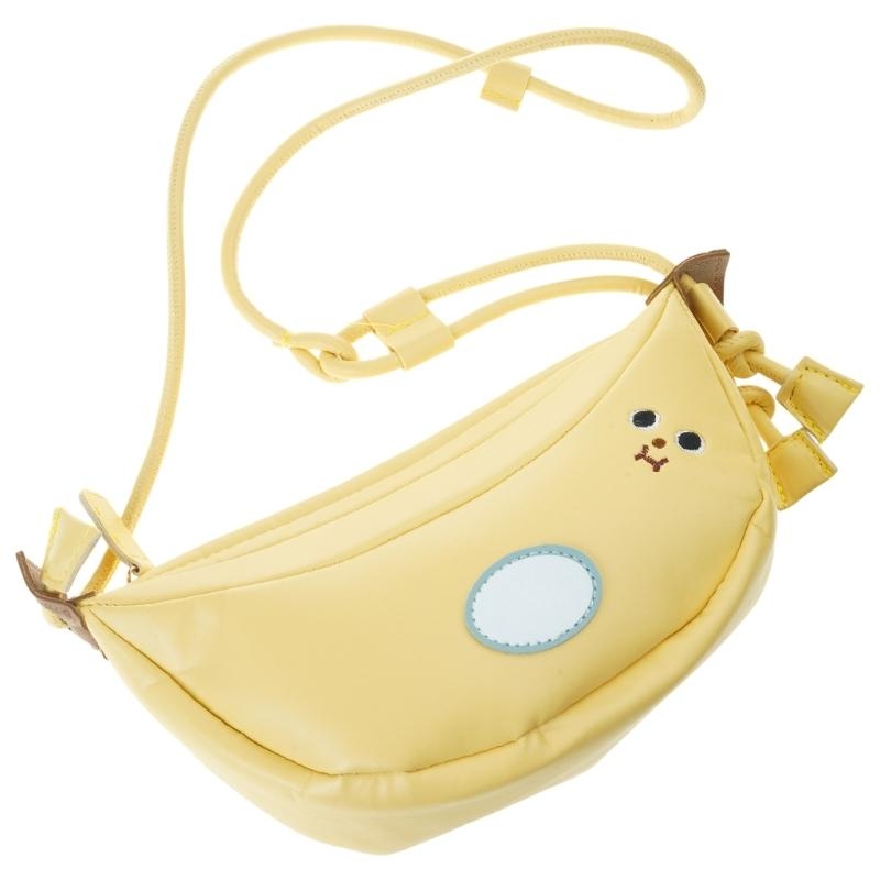 女性と女の子のためのスタイリッシュなクロスボディバッグ、バナナショルダーバッグ、PUレザーサッチェル財布、ショッピングや旅行用