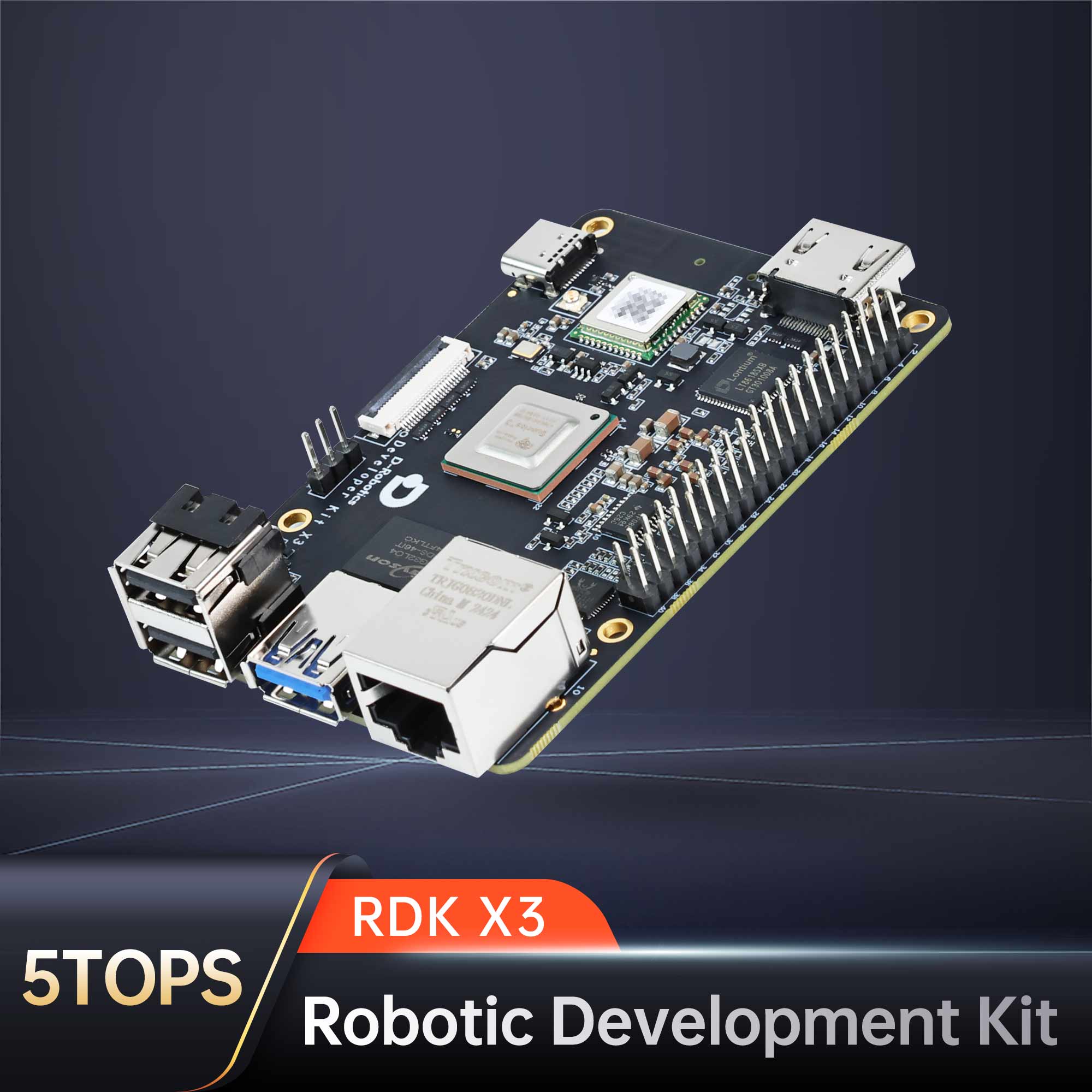 RDK X3 開発ボード AI モジュールキット 5TOPS 高計算能力 ROS ロボット教育プログラミング Raspberry Pi と互換性あり