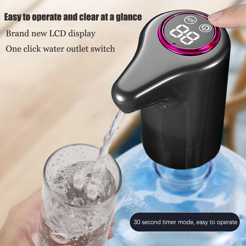 電動ウォーターディスペンサー、バレル水と精製水用のスマート家庭用自動飲料機、USB充電