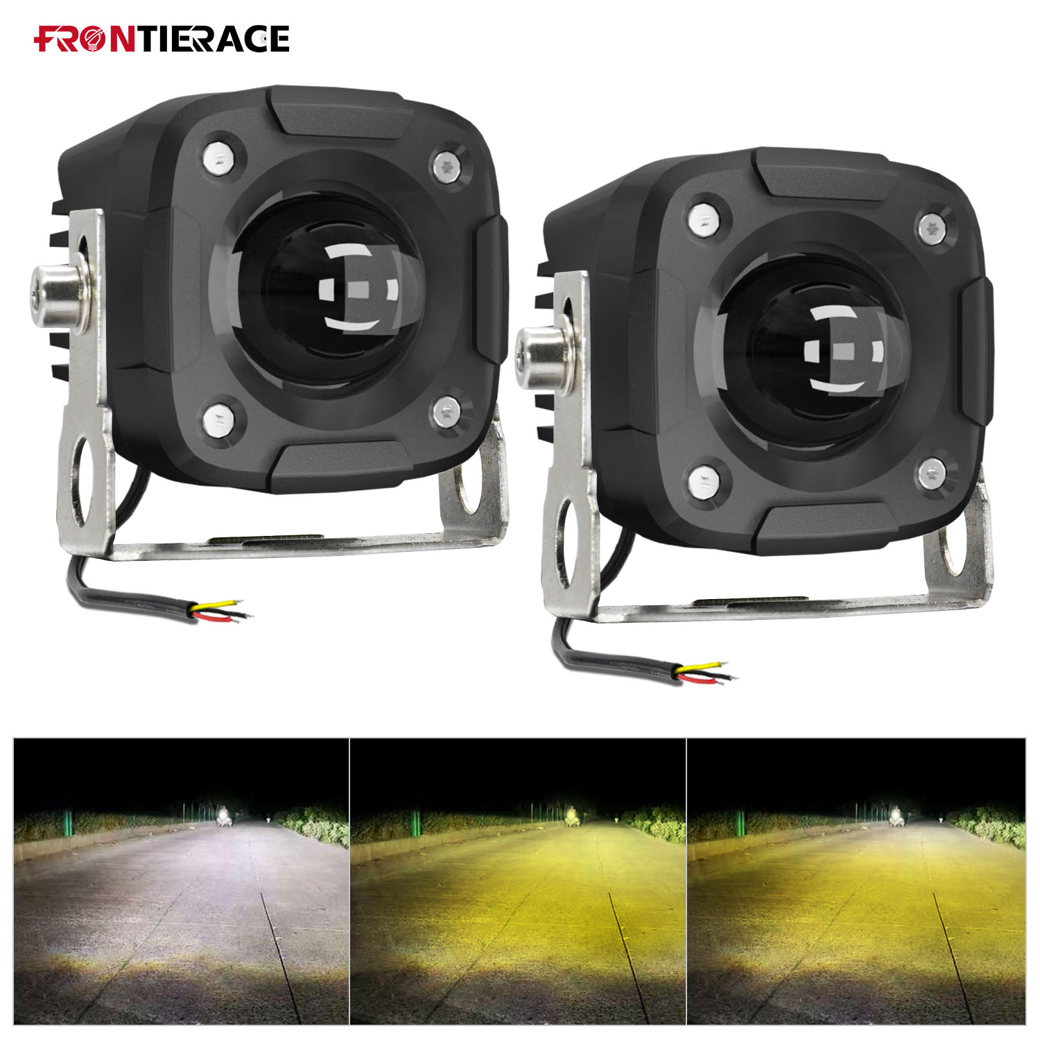Additional 3inch Wok Light High Beam Headlights Auxiliary Miles Motorcycle Led Search Bar 4x4 Off Road Super Brighter 12V 24V