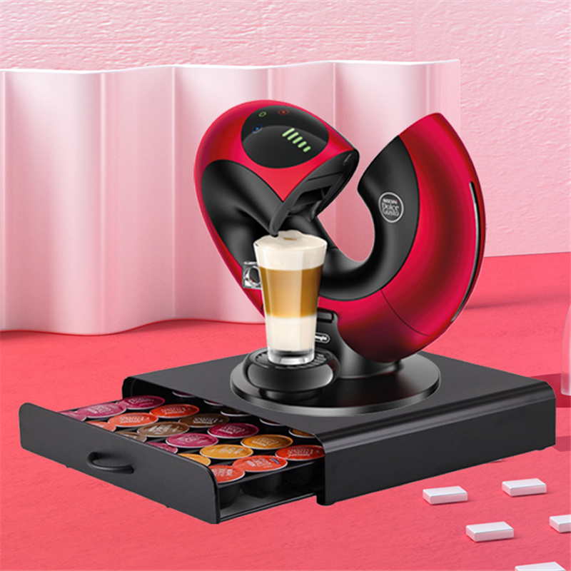 コーヒーホルダーカプセル棚ドルチェグスト用ポッド引き出しカプセルホルダー収納スタンドラックオーガナイザーコーヒーウェアセット