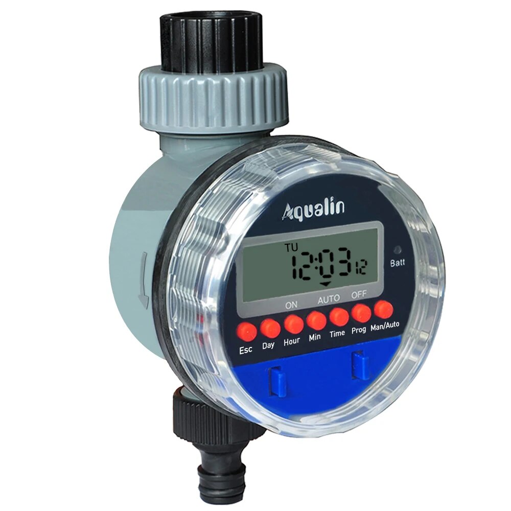 Lcd ディスプレイ散水タイマー電子家庭菜園ボールバルブ 0 圧力水タイマー庭の灌漑コントローラ