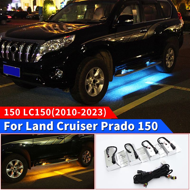 2010-2021 トヨタランドクルーザープラド 150 Lc150 LED ペダルライト投影ランプ外装装飾修正アクセサリー