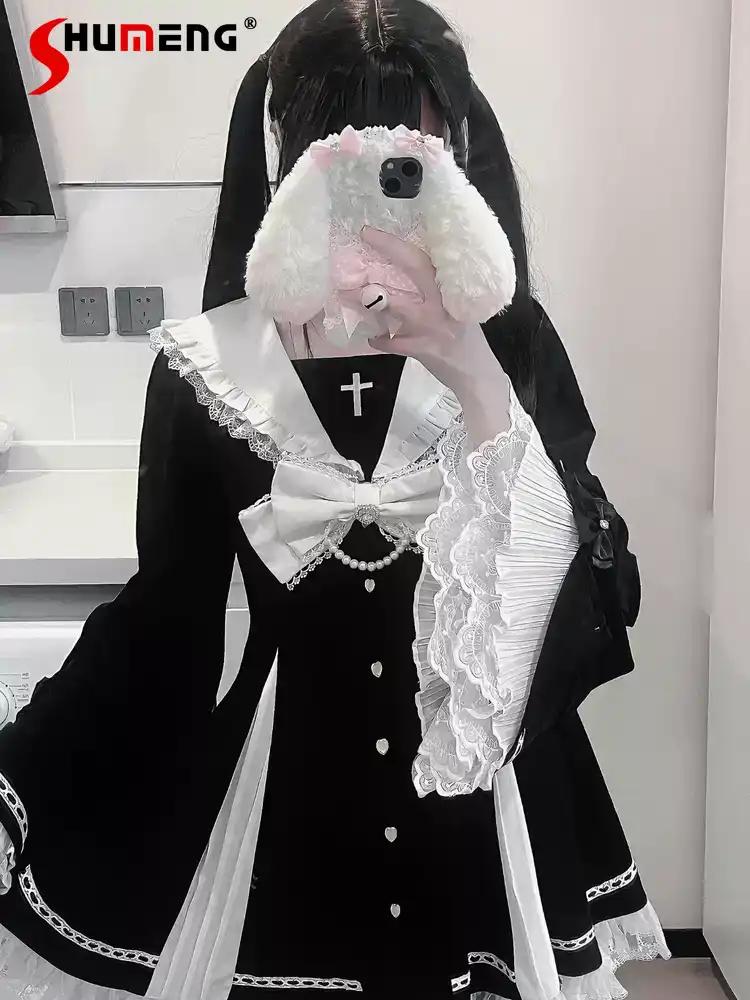 日本鉱山スタイル Y2K 女の子のドレスセット刺繍クロスフレアスリーブストライプドレスハイウエストショートパンツ女性 2 点セット