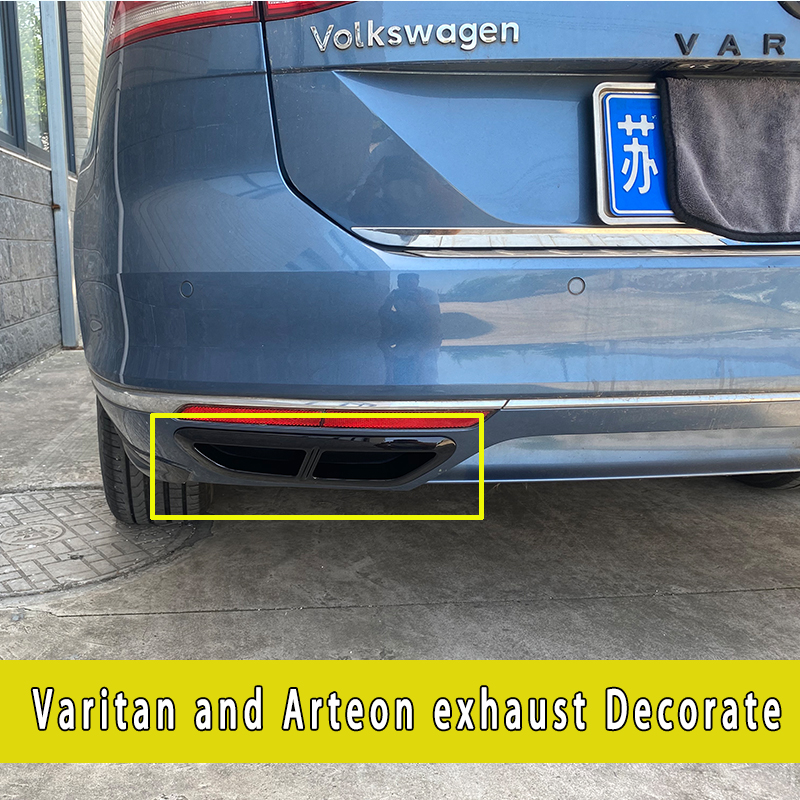 Vw パサート B8 バリアント GTE エンド Alltrack 4 排気装飾 2015 2017 2018 2019 2020 クロームスタイリングアクセサリーボディキット