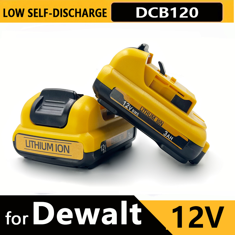 1-3 パック 12V 交換用 Dewalt DCB120 リチウムイオン電池 12V 3.0Ah バッテリー DCB125 DCB123 DCD710 電動工具バッテリー