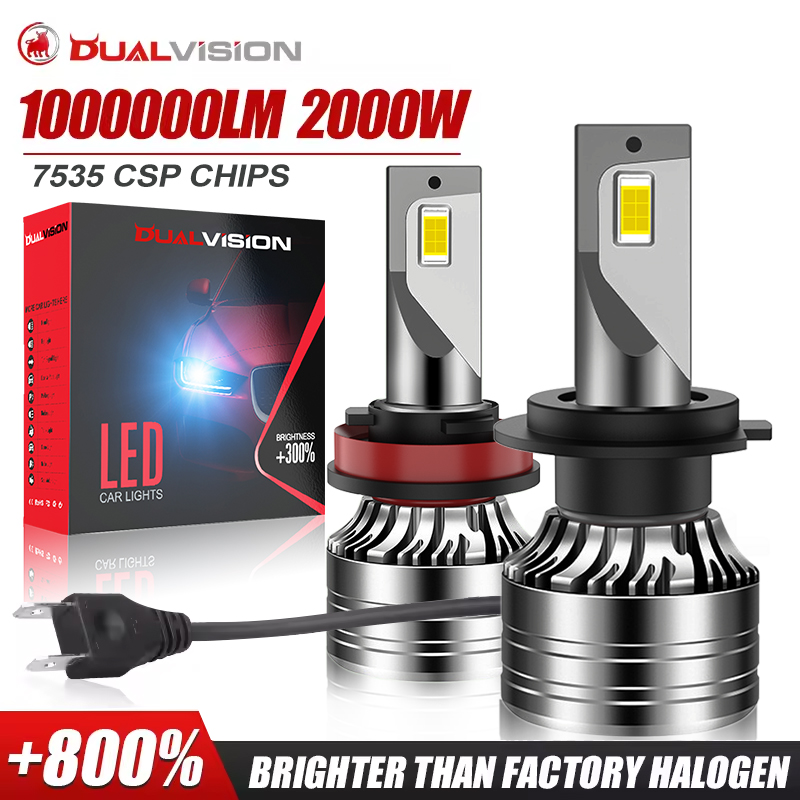 2000 ワット 100000LM Canbus H4 H7 H1 LED H8 H9 H11 9005 9006 9012 HB3 HB4 HIR2 H3 車 LED ヘッドライトオートフォグランプ LED 電球 6000K 12V
