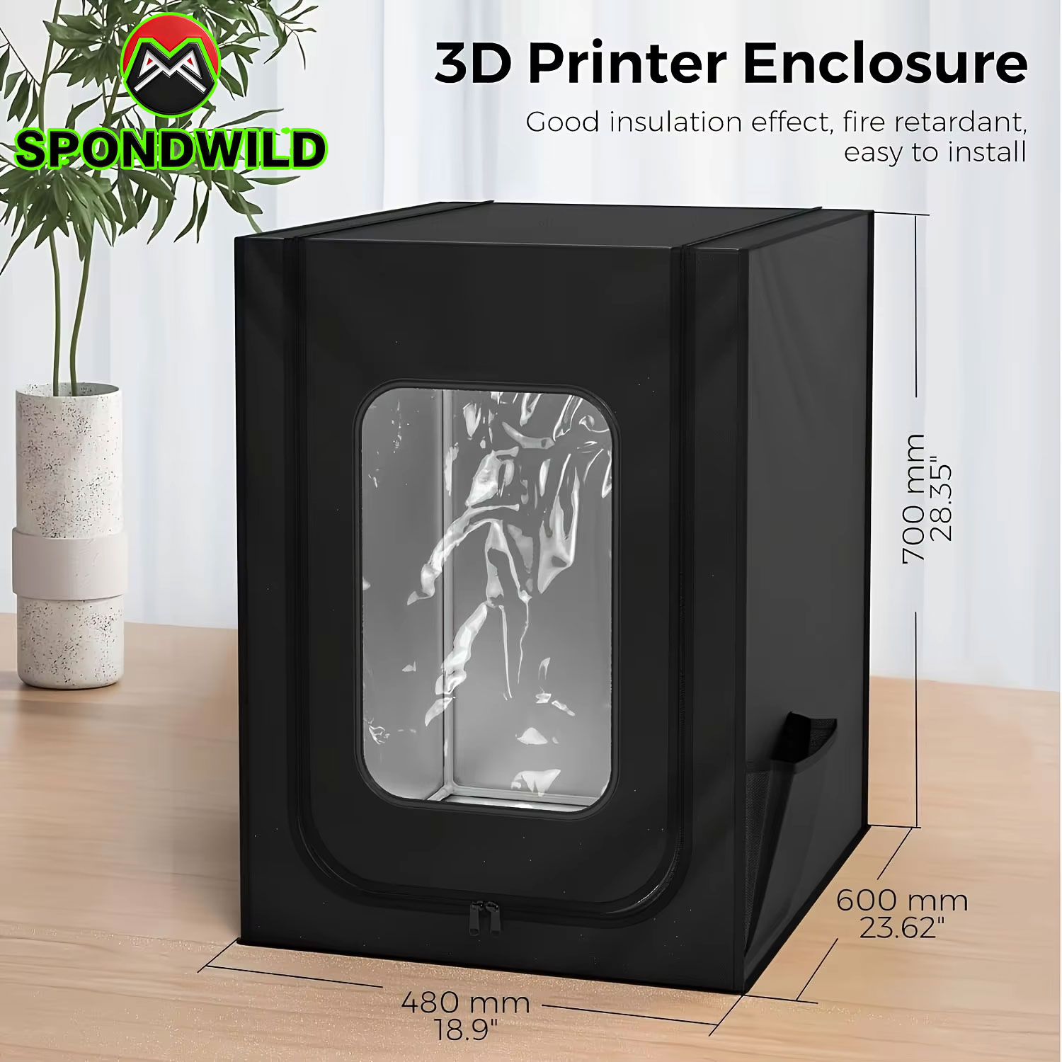Creality 3D プリンターエンクロージャ Ender 3/3V2/3Pro/3S1/5/5Pro 耐火用