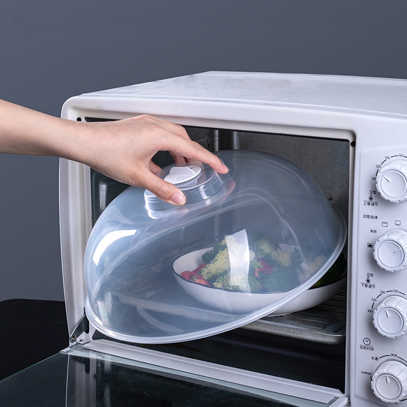 電子レンジ専用加熱保温・保存カバー、高温耐性プラスチック透明カバー