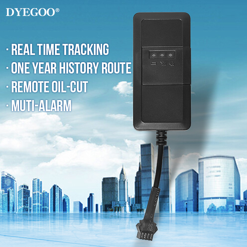 DYEGOO TK110 車両車オートバイ GPS トラッカーオイルカット ACC アラーム Android IOS アプリ
