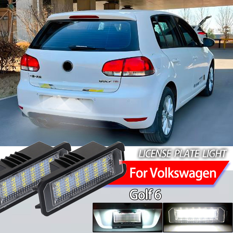 2 個フォルクスワーゲンゴルフ 6 2008 2009 2010 2011 2012 LED 車のナンバープレートライト Canbus エラーなし自動車部品アクセサリー