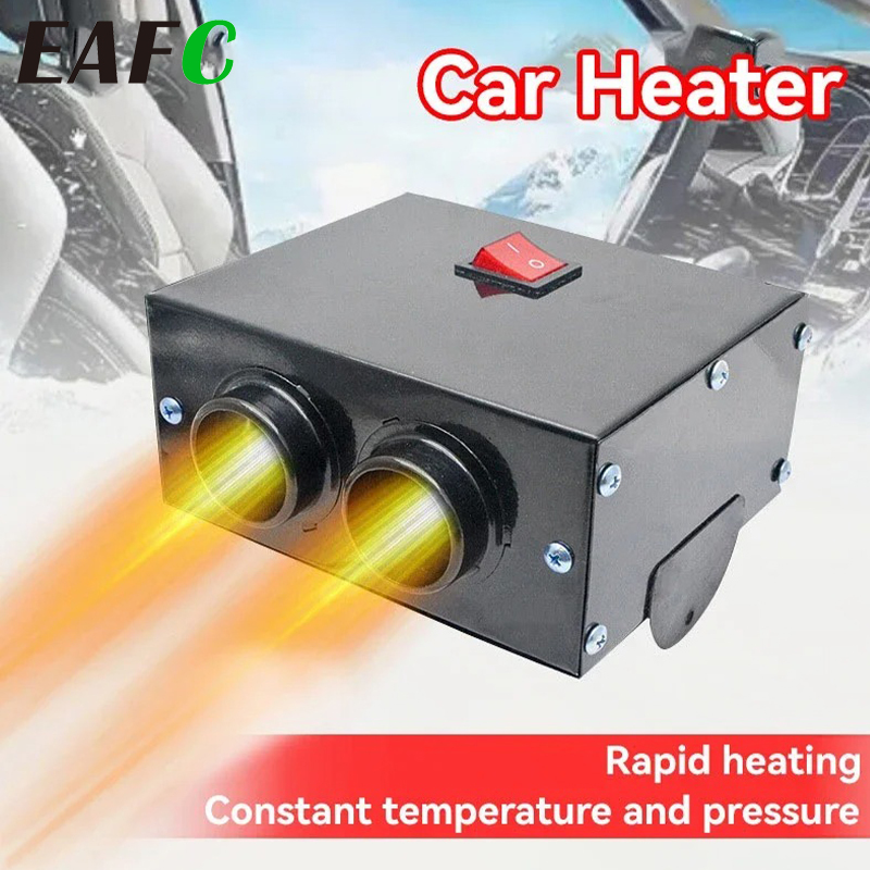 EAFC 12V カーヒーターデフォッガー車 2 穴加熱ファンデフロスターデフォッガー 600 ワットカーヒーターデフロスターエアヒータートラック SUV ヒーター