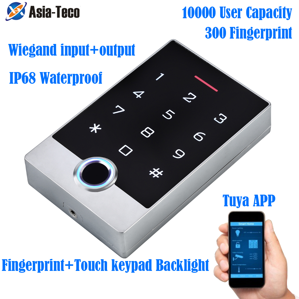 WIFI Tuya スマートドアロック防水ドアアクセス制御システムスタンドアロンキーパッド RFID カードドアエントリーアクセスコントローラ