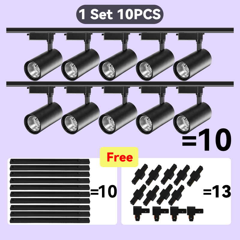 Led トラック ライト セット 天井ランプ レール照明 220V LED トラック ランプ レール ライト スポット ライト LED ライト キッチン ショップ ストア ホーム用
