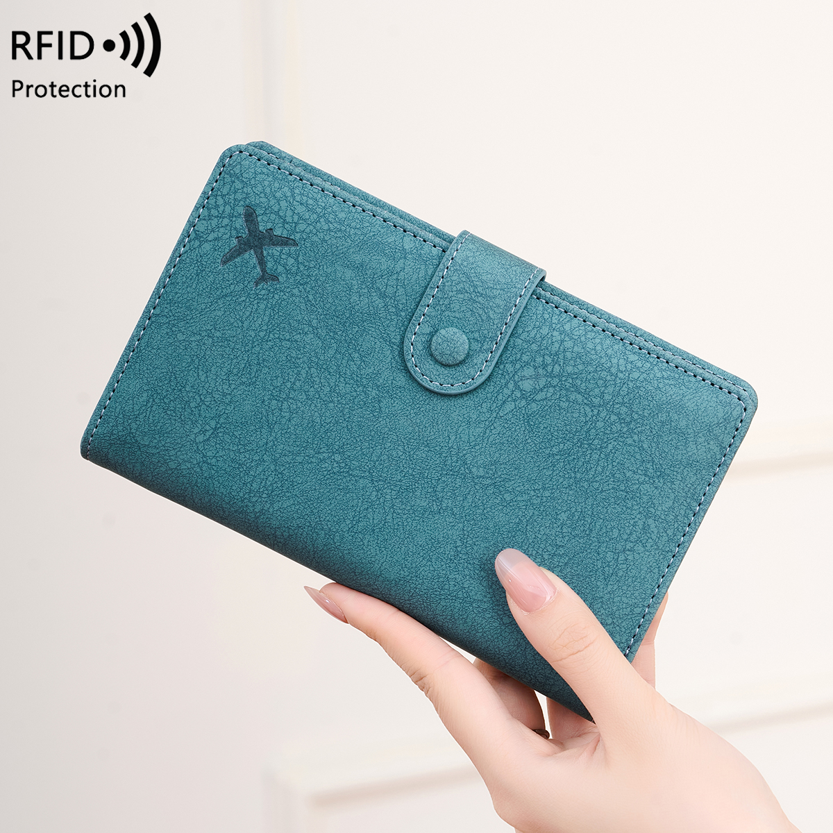 多機能ポータブル RFID 盗難防止パスポート ホルダー旅行ドキュメント バッグエッセンシャル カード ウォレット