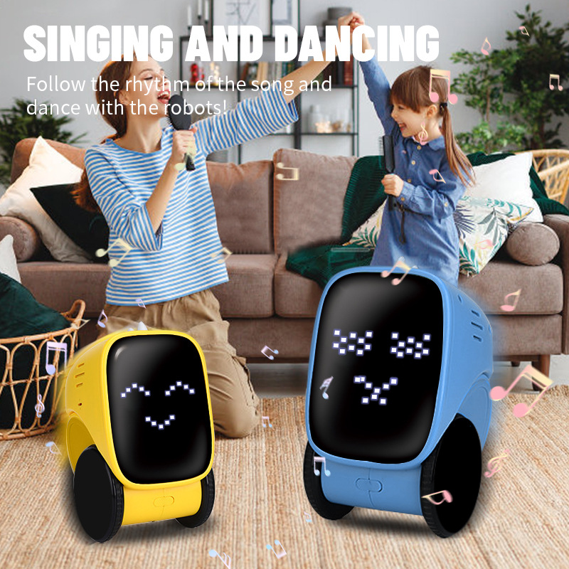 インテリジェント充電ロボット音声制御対話録音誘導タッチ早期教育プログラミング誘導子供のおもちゃ