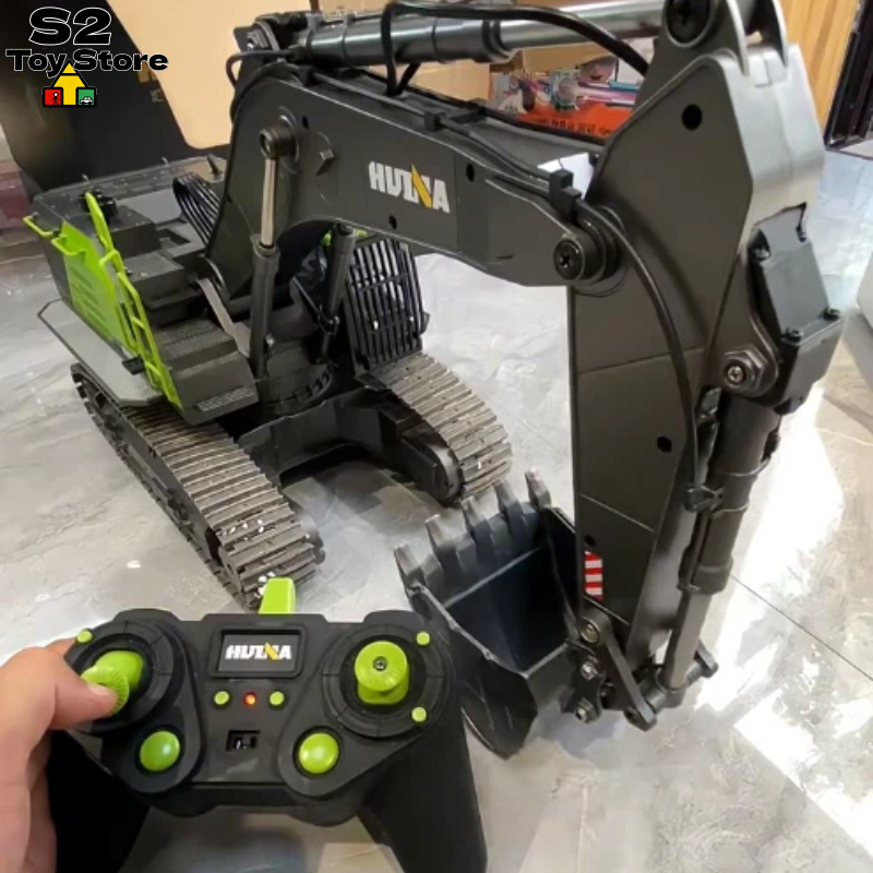 Huina 593 22 チャンネル 2.4Ghz RC ショベル多機能 RC 建設車両全地形砂雪趣味グレードのおもちゃ