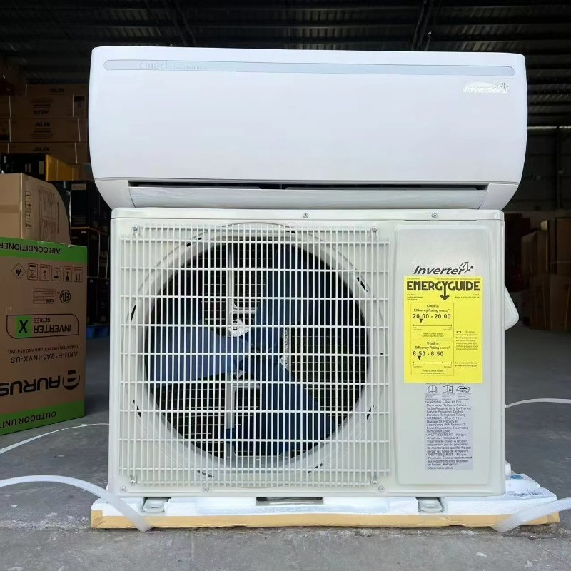 ミニスプリット 12000btu 1ton R32 フル DC トリプルインバータースマートエアコンヒートポンプ