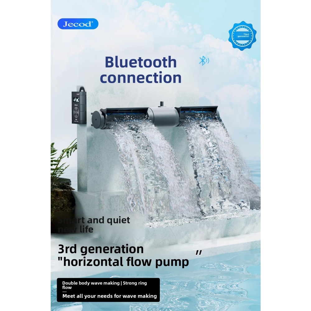 Jebao jecod 新しい水槽循環ポンプ造波ポンプサイレント周波数コンバータ底吹きサーフィン DCW Bluetooth