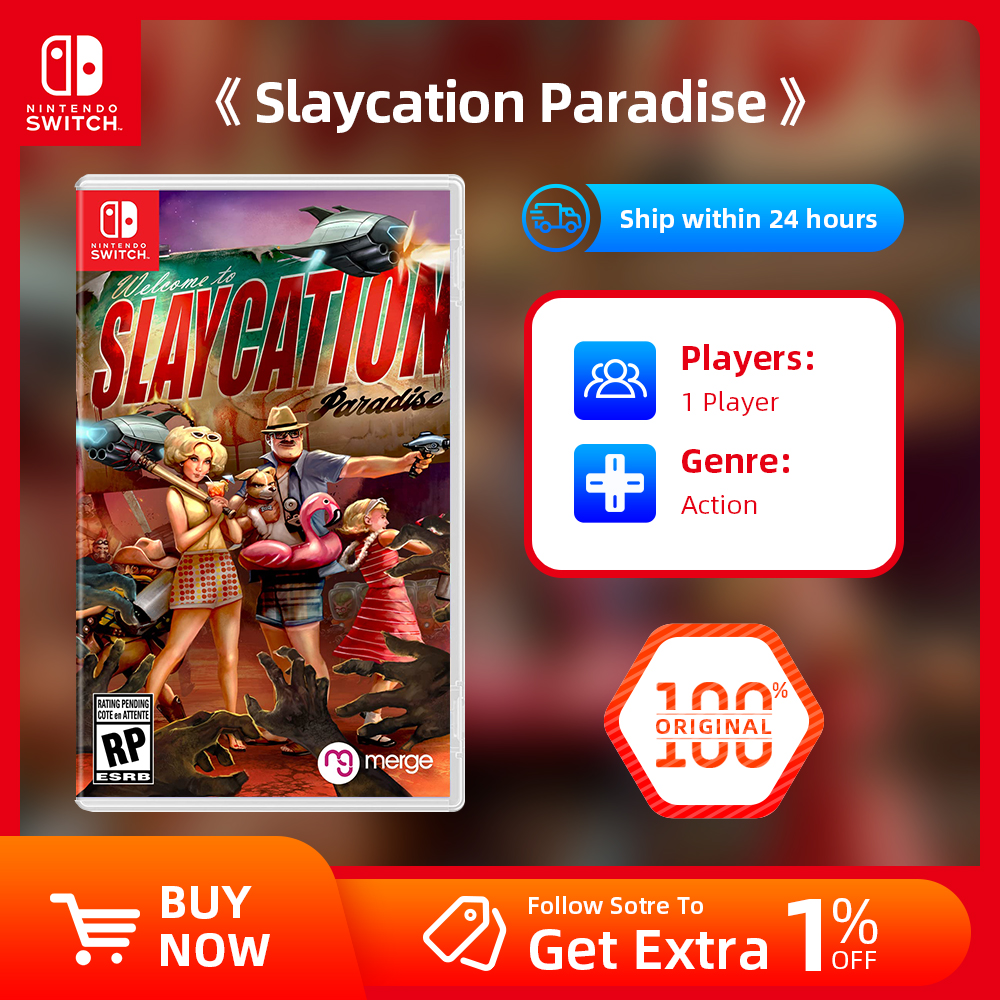 Nintendo Switch ゲームセール - Slaycation Paradise - Switch OLED Lite 用ゲーム物理カートリッジ