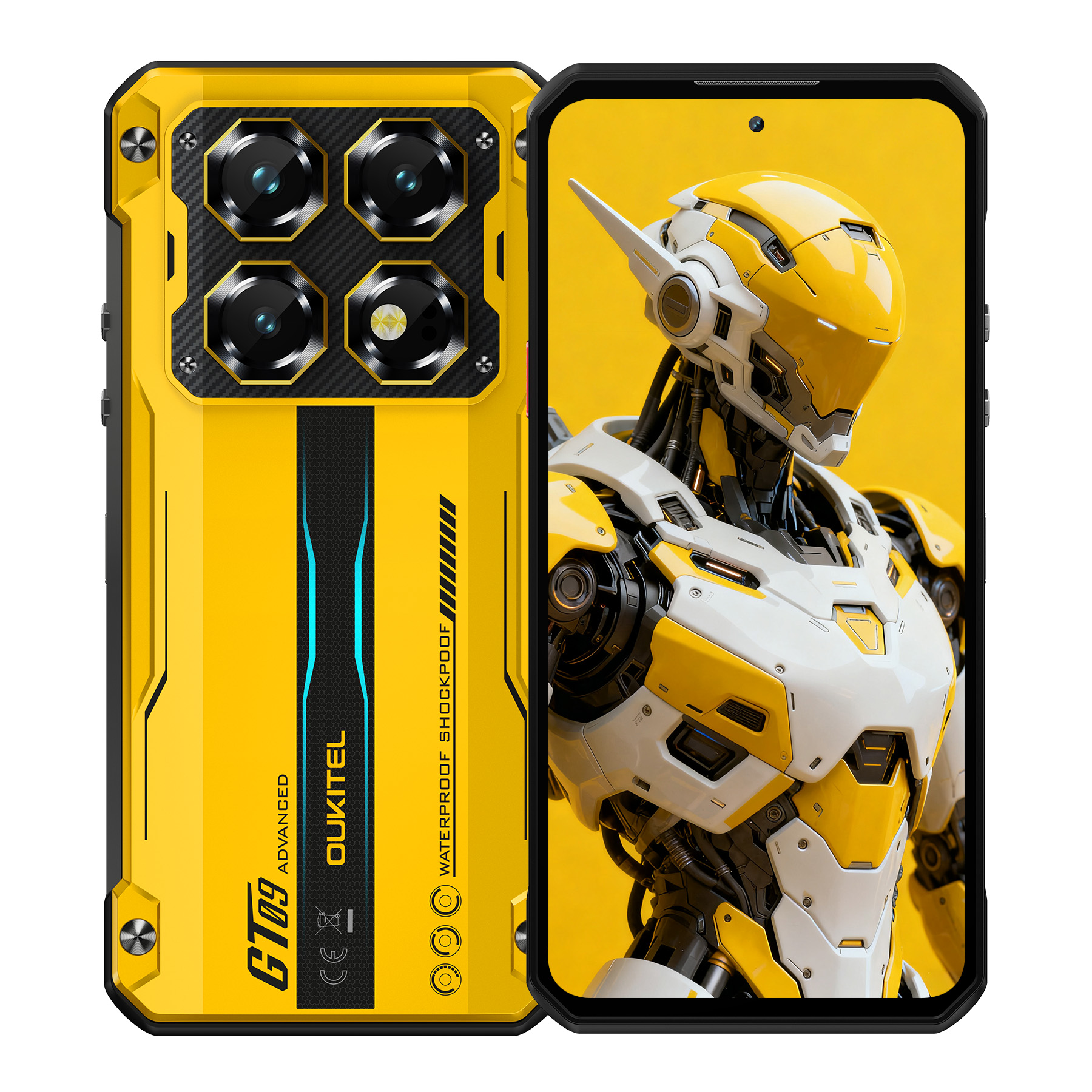 OUKITEL WP60 10000mAh 頑丈な電話 7.2 インチ HD ディスプレイ 48GB(16 32) 512GB MTK 7025 スマートフォン Android 15、108MP カメラ、NFC、120Hz