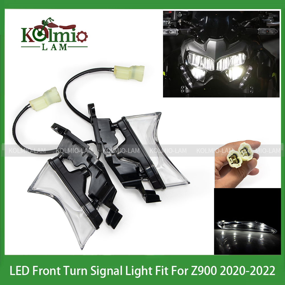 2020 - 2024 Kawasaki Z900 LED フロントヘッドライトフォグ DRL ターンシグナルサイドライト Z 900 2021 2022 2023 デイタイムランニングライトに適合