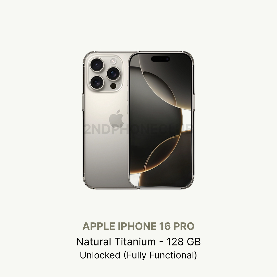 Apple iPhone 16 Pro 128/256/512 GB ロック解除済み 良好な状態 全色 (新品)