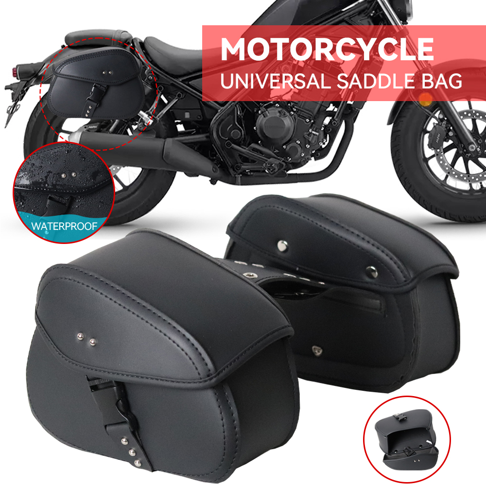 ユニバーサルオートバイサドルバッグサイドツールポーチ荷物収納袋サドルバッグホンダヤマハスズキハーレー 883 後部座席バッグ