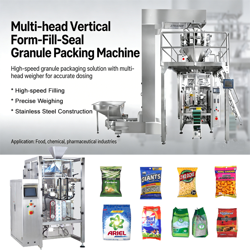 Multifunction Vertical Snack Food Sachet Bag Pouch Pack Fill Seal Automatic Nuts Potato Plantain Banana Chips Packaging Machine