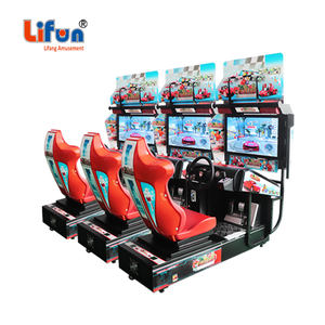 コイン式スーパーカーアーケードレーシングゲーム機、電子ビデオカー運転シミュレーターゲーム販売中