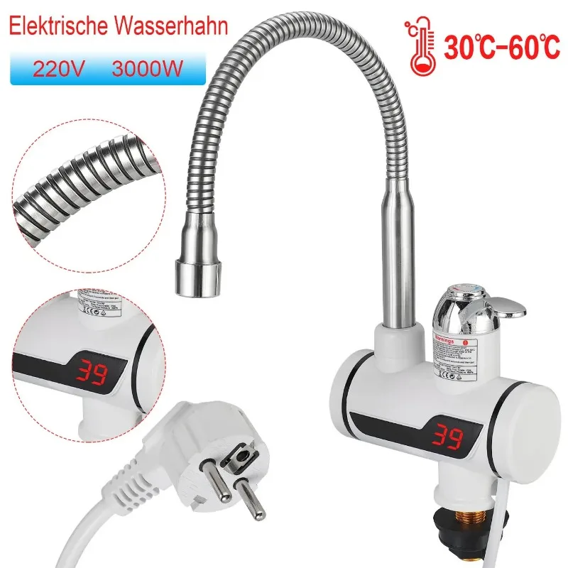 3000 ワット電気キッチン給湯器タップ瞬間温水蛇口ヒーター冷暖房蛇口タンクレス瞬間湯沸かし器