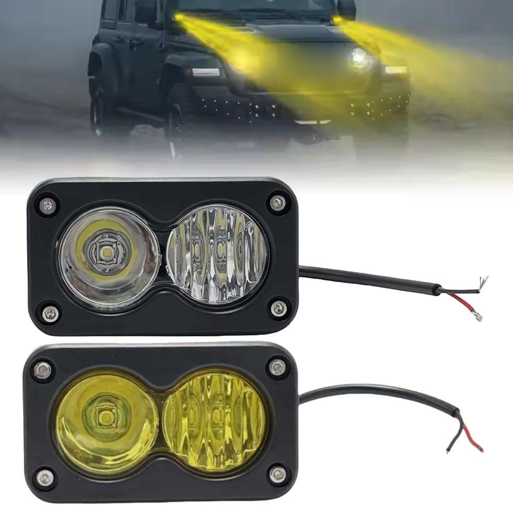 20 ワット LED ヘッドライト 3 インチ正方形投光器 LED ポッド駆動ワークライトオートバイのピックアップトラック SUV ユニバーサル LED 駆動 A7F7