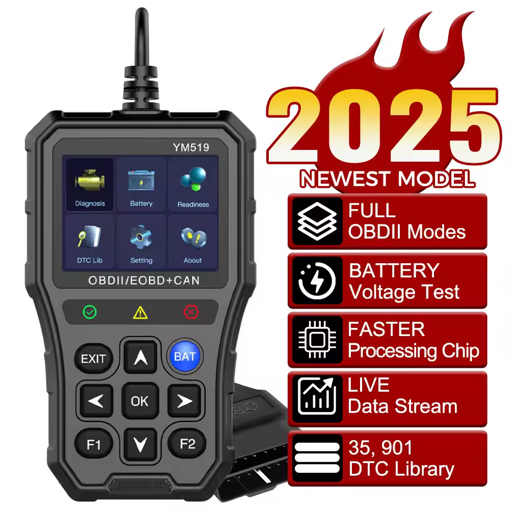 YM519 OBD2 スキャナ診断ツールチェック自動車故障検出器エンジン検査ツール車両診断装置 Obd リーダー