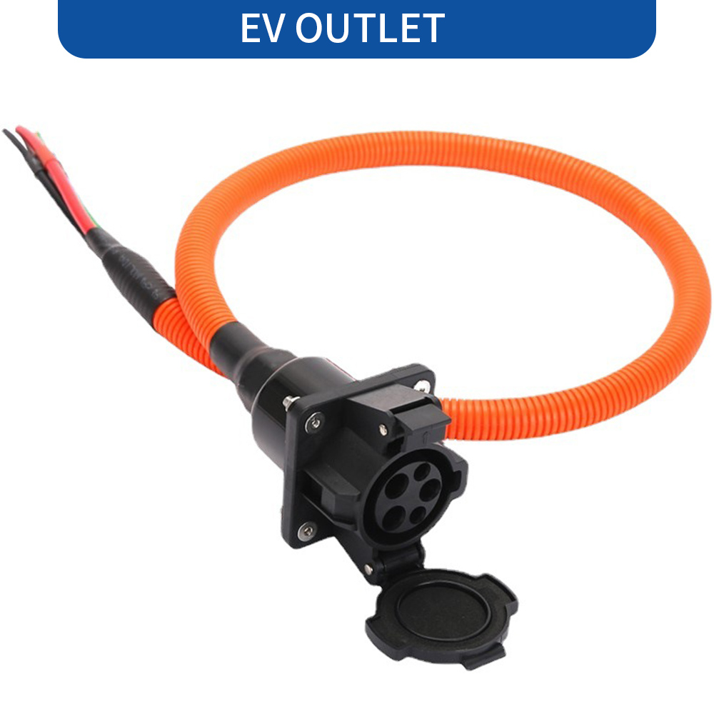 WUFEN 電気自動車充電ポート J1772 ソケット 50A 12KW 240V EV 車両ソケットタイプ 1 コネクタ電気自動車充電器用