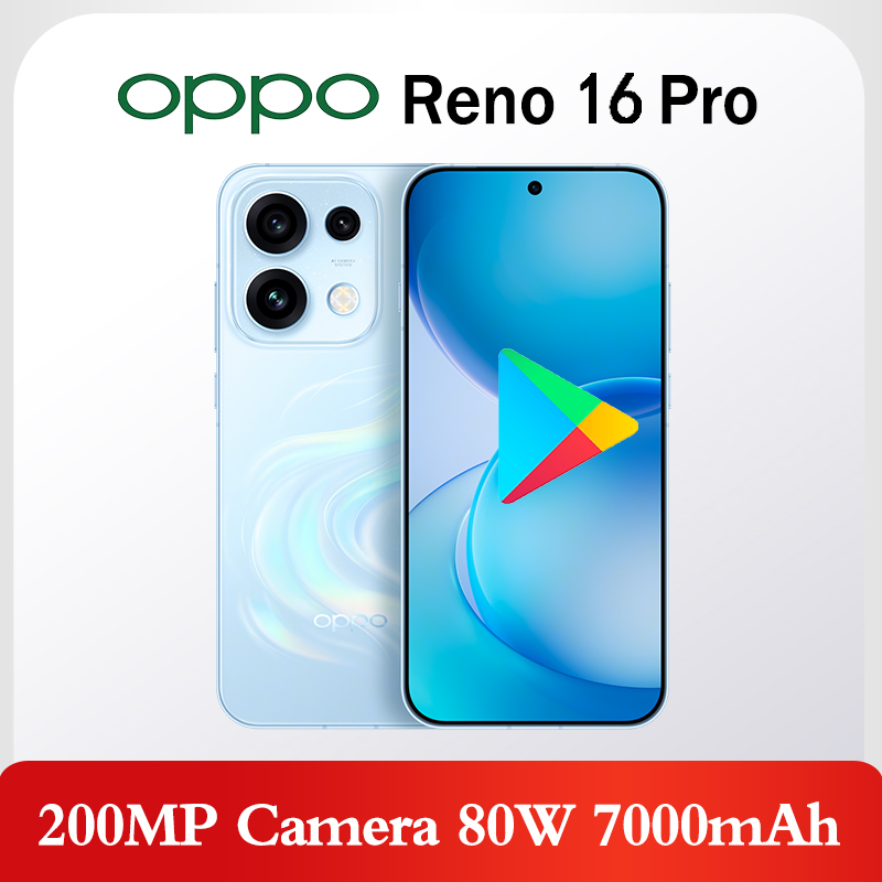 OPPO Reno 16 Pro 5G スマートフォン Dimensity 9500s 80W 7000mAh 200MP カメラ Google Play