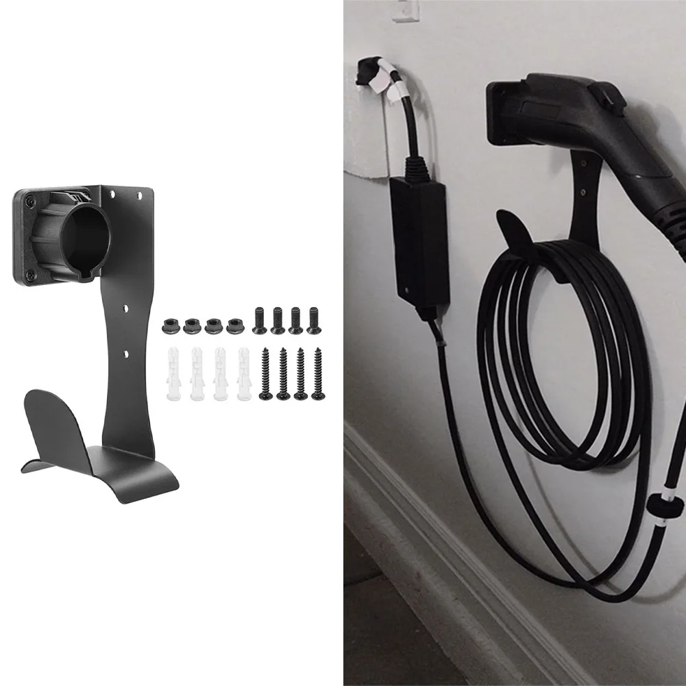 壁掛けステンレス鋼 EV 充電器ホルダー壁ブラケットの交換 J1772 コネクタ車の充電器ホルダーアクセサリー
