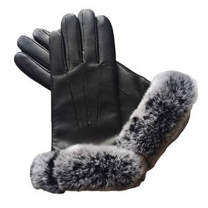 Winter Formal Gloves | Outdoor Leather Gloves from Tajikistan | Women's Fashionable and Warm Driving Gloves