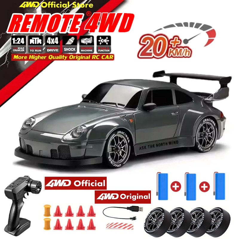 4WD リモコンドリフトカーフルサイズ 1:24 ミニリモコンレーシングカーモデル 2.4 グラムラジオ高速 4X4 RC 車車両おもちゃ
