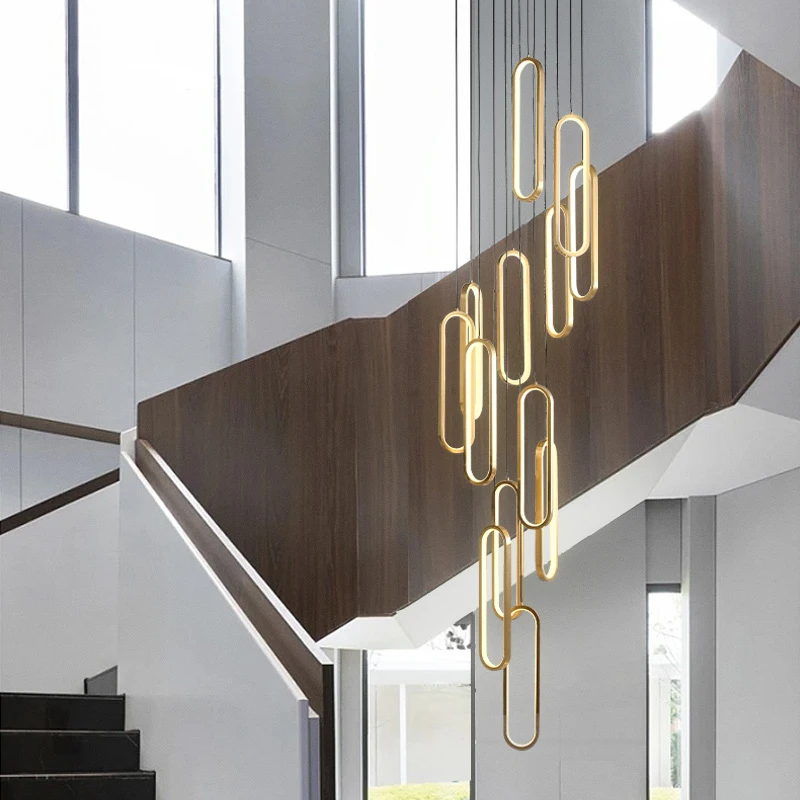 現代の家の装飾 LED ライトペンダントライトランプ forstaircase リビングルーム用シャンデリア吊り下げライト屋内照明