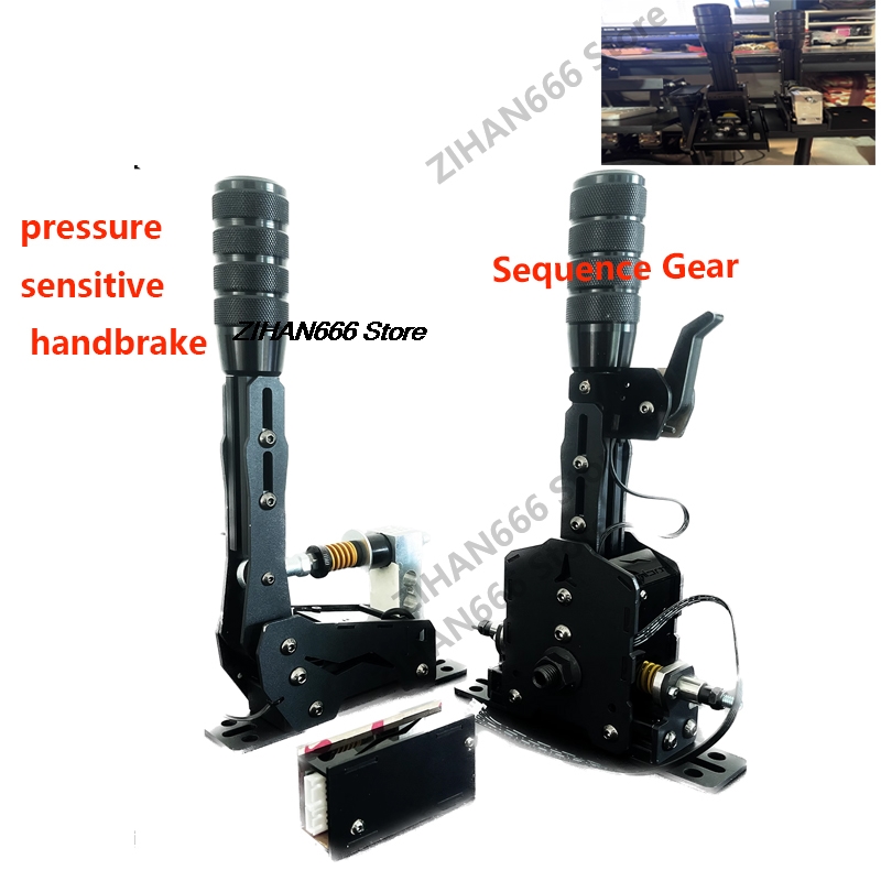 PC USB レーシングゲームシーケンシャルシフター H ギアハンドブレーキ SIM スラストマスター/ロジクール/SIMAGIC /FANATEC /MOZA