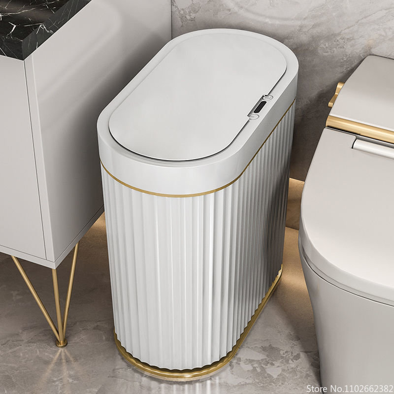 7L/9L スマートゴミ箱電子自動スマートセンサーゴミ箱家庭用トイレ廃棄物ゴミ箱キッチンバスルーム用